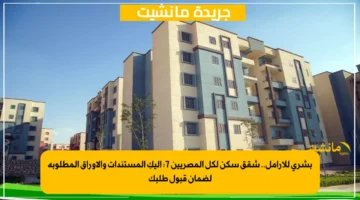 بشرى للأرامل.. شقق سكن لكل المصريين 7: إليكِ المستندات والأوراق المطلوبة لضمان قبول طلبك